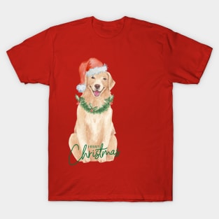 Christmas Golden Retriever T-Shirt